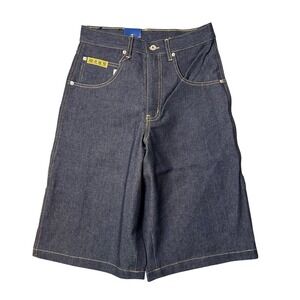 Vintage Y2K DELF Jeans Mens W30 Dark Blue Denim Shorts Men Carpenter Style - New